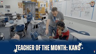 Tim Kans  2024 CoServ Teacher of the Month [upl. by Enitsirc]