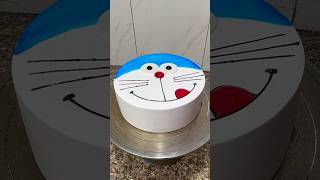 Doraemon Face Cake Design cake doraemon shorts youtubeshorts trending [upl. by Nimzay]