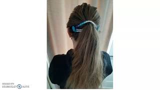 Crochet Ponytail ear saver Mask Mate extender [upl. by Annaihr]