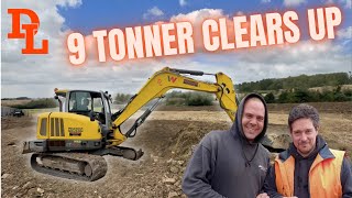 9Tonne Excavator Clears Up  New Concrete Aggregate Bay  Plant Machinery Everywhere  Ep 96 [upl. by Yehus529]