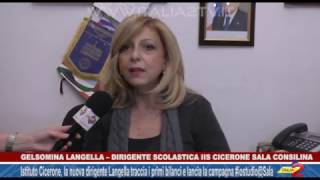 IIS Cicerone la nuova dirigente Langella lancia la campagna iostudioSala [upl. by Binky]