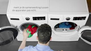 Bosch serie 8 iDOS wasmachine en AutoClean droger [upl. by Iruahs]