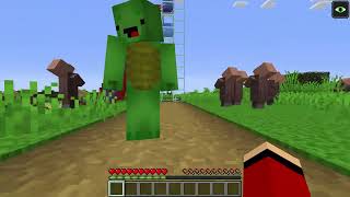 TRAIN EATER and SLIDE EATER JJ and Mikey in Minecraft Challenge Maizen Monsters [upl. by Anih191]