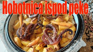 Hobotnica ispod peke octopus under the baking sheet [upl. by Anna-Diane]