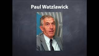 Paul Watzlawick [upl. by Bevin]