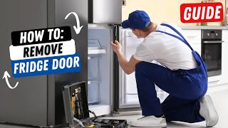 How to Remove Refrigerator Door amp Adjustments [upl. by Mac310]