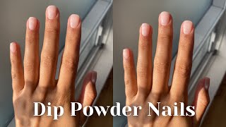 DIY Dip Powder Nails  super easy tutorial [upl. by Cirded]