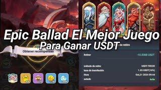 Gana Criptomonedas Gratis Con Epic Ballad 💰El Mejor Juego NFT [upl. by Orlanta]