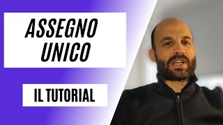 ASSEGNO UNICO E UNIVERSALE il TUTORIAL ESTREMO [upl. by Euqinue]