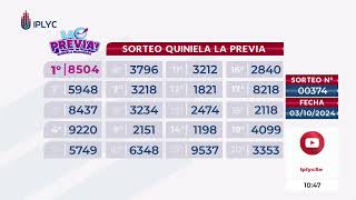 Sorteo 0374 La Previa Quiniela Misionera 03 de Octubre del 2024 [upl. by Nayllij]