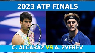 Alcaraz vs Zverev  GroupStage ATP Finals 2023 [upl. by Wimsatt]