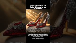 Stolen Wizard of Oz Ruby Slippers to be Auctioned new shorts [upl. by Eldrida833]