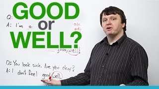 When to use good and well  English Vocabulary [upl. by Pack]