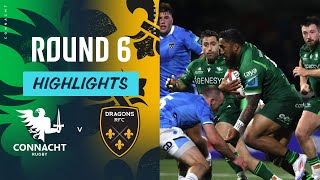 Connacht v Dragons  Highlights  Round 6  URC 202425 [upl. by Eelak363]