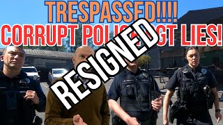 TRESPASSED UNLAWFULLY BY CORRUPT POLICE SGT  CITY OFFICIAL RESIGNS [upl. by Gere]