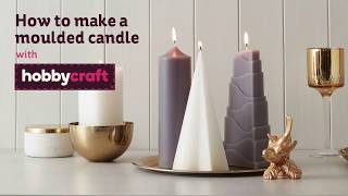 How to Make a Moulded Candle  Hobbycraft [upl. by Adlih231]