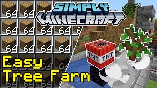 Easy Tree Farm Tutorial  Simply Minecraft Java Edition 118 [upl. by Parcel115]