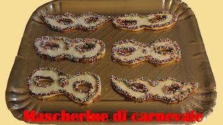 Mascherine dolci di carnevale  LericettediGian 53 [upl. by Magdaia]