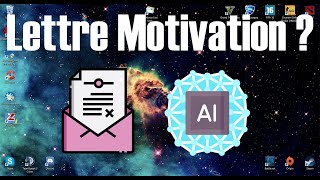 Tuto Comment générer automatiquement une lettre de motivation [upl. by Lorianna968]