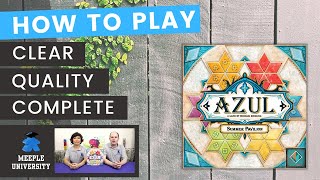 Azul Summer Pavilion Board Game  How to Play under 10 Minutes Including variant [upl. by Lundquist]