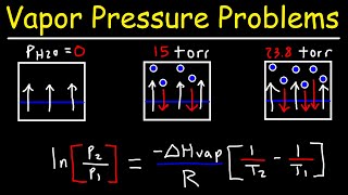 Vapor Pressure  Normal Boiling Point amp Clausius Clapeyron Equation [upl. by Yager230]