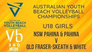 Australian Youth Beach Volleyball Championship 2024  U18 Girls  NSW vs QLD [upl. by Syramad772]