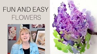 How to paint Flowers in Watercolor  Made Easy [upl. by Ines173]