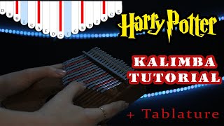 Harry Potter kalimba tutorial آهنگ هری پاتر روی کالیمبا [upl. by Ahsikat]