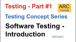 Testing Tutorial For Beginners  Manual Testing Course  Testing Concepts Tutorial  Part 1 2022 [upl. by Archibold]