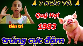 TRỜI THƯƠNG NGƯỜI ĂN Ở PHÚC PHẦN QUÝ HỢI 1983 VẬN ĐỎ HƠN SON  7 NGÀY CUỐI THÁNG 3 ÂM TRÚNG CỰC ĐẬM [upl. by Ballard]