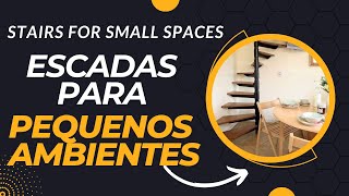 ESCADAS PARA PEQUENOS AMBIENTES  stairs for small spaces [upl. by Sheff]