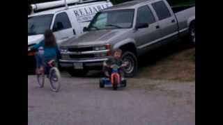 William and Lucy riding bikes [upl. by Gerald]