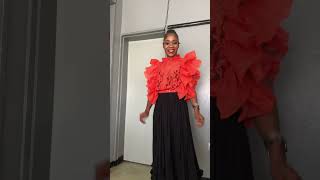 How to style a black flared skirt fashionshortvideo [upl. by Noizneb]