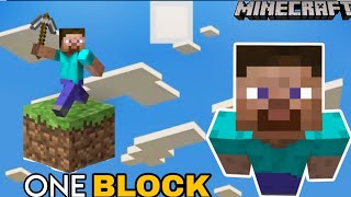 ONE BLOCK SERVER GAMEPLAY IN MINECRAFT [upl. by Yenahpets]