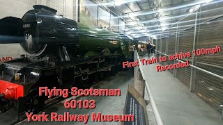 Flying Scotsman at York railway Museum steamtrains flyingscotsman [upl. by Assenal963]