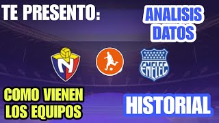 Te presento datos de El Nacional vs Emelec hoy  Historial análisis y como vienen los equipos [upl. by Kauffman]