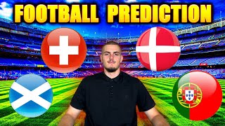 SWITZERLAND DENMARK PREDICTION SCOTLAND PORTUGAL BET ON FOOTBALL  NATIONS LEAGUE [upl. by Kokaras]