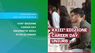 CAREER DAY UNIVERSITÁ DI URBINO  EDIZIONE AUTUNNO 2024 [upl. by Neilson452]