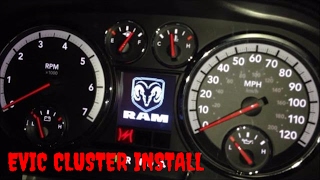 4th Gen 20092012 Dodge Ram 150025003500 EVIC Instrument PanelCluster Installation Video [upl. by Akimehs377]