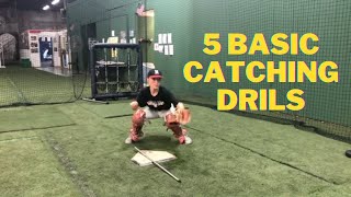 5 Basic Catcher Drills for beginners to improve as a catcher [upl. by Ymmaj]