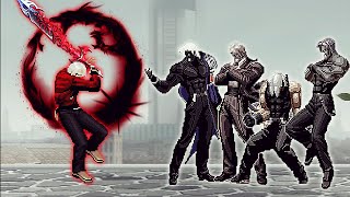 KOF Mugen Bloodedge Vs Rugal Soul Team [upl. by Fraase513]