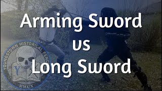 Arming Sword vs Long Sword  Unbalanced HEMA Fighting [upl. by Gardol]