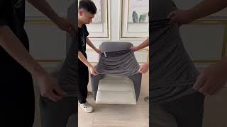 Large Leaf One Seater Recliner Cover Installation Video [upl. by Ellehcir]