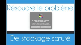 Comment résoudre le problème de stockage insuffisant sur Final Cut pro [upl. by Allekram383]