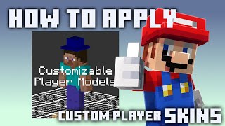 How To Apply Customizable Player Models Skins  Minecraft Customizable Player Model Mod [upl. by Einnaffit]