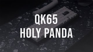 Qwertykey QK65  Holy Panda  PBTfans BOW  Thocky Keyboard [upl. by Yttocs848]