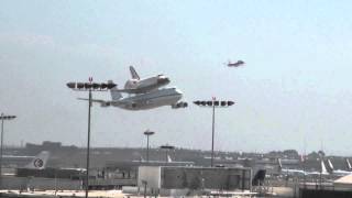 Space Shuttle Endeavour Low Pass Over LAX [upl. by Colligan349]