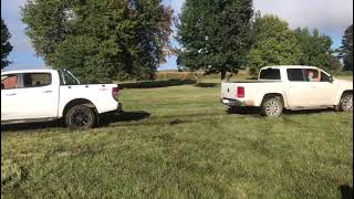 VW Amarok VS Ford Ranger tug of war shorts [upl. by Ynad]