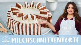 Milchschnittentorte  Cremige MilchschnittenTorte 😍😱 I Einfach Backen [upl. by Lissa]