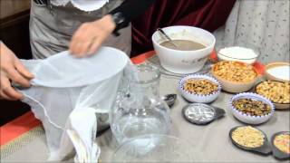 Assida Zgougou recette de terroir crème de grains de pin dAlep عصيدة الزقوقو وصفة زمنيّة [upl. by Attiuqaj]